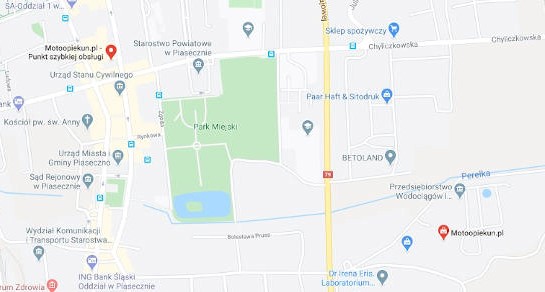 Motoopiekun Piaseczno - Mapa