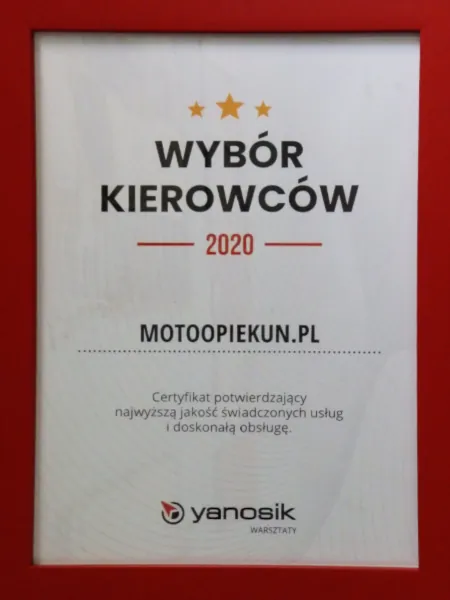 Motoopiekun.pl - dobry mechanik - dyplom janosik.pl